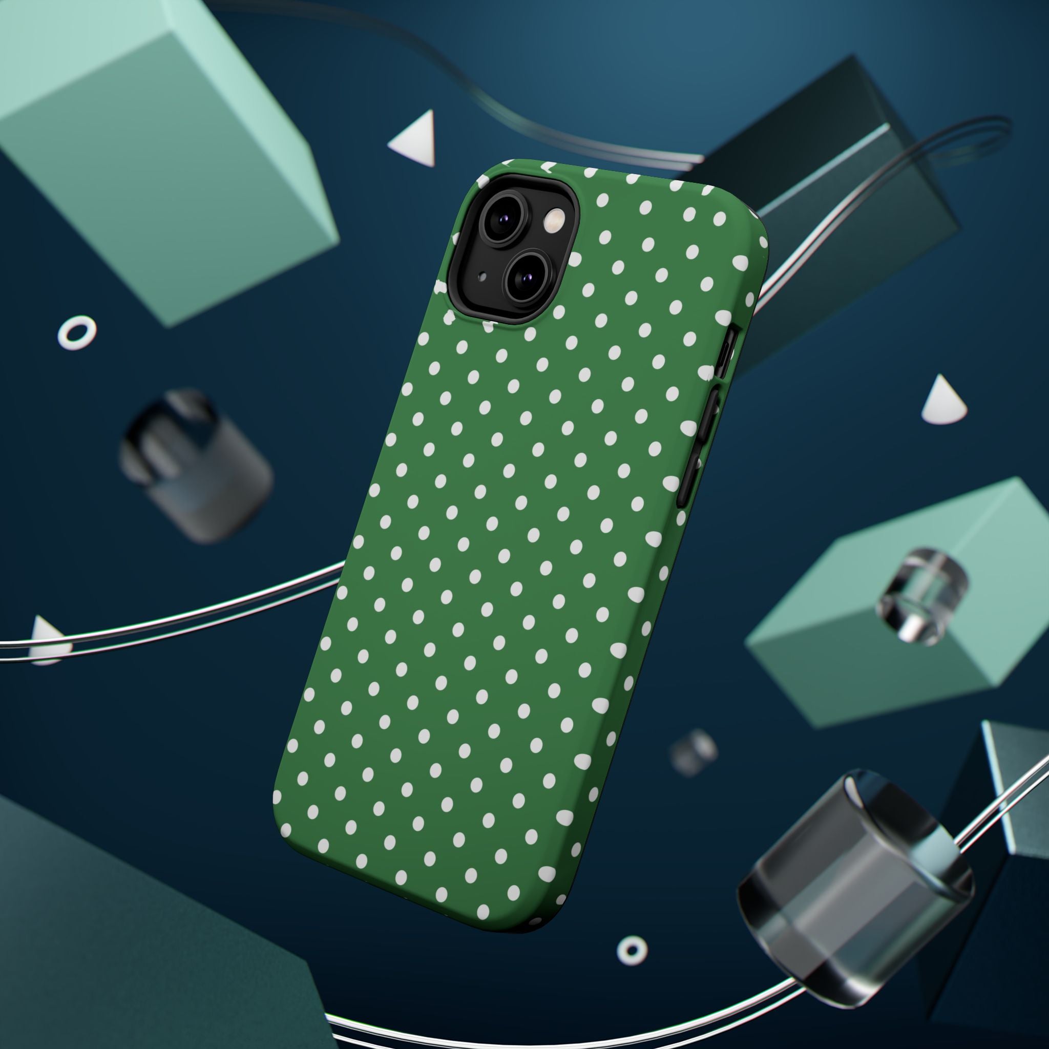 Green Polka Dot iPhone Case
