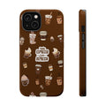 More Espresso Less Depresso Dark Brown iPhone Case