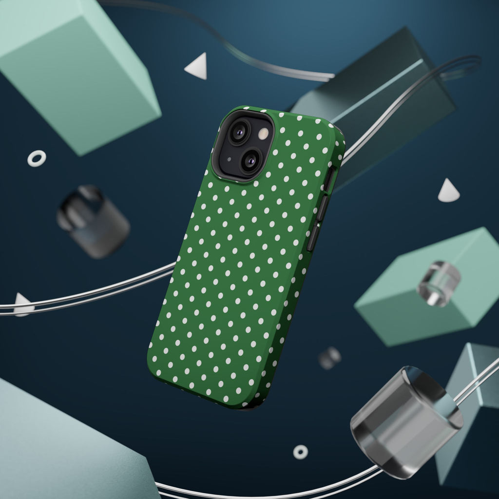 Green Polka Dot iPhone Case