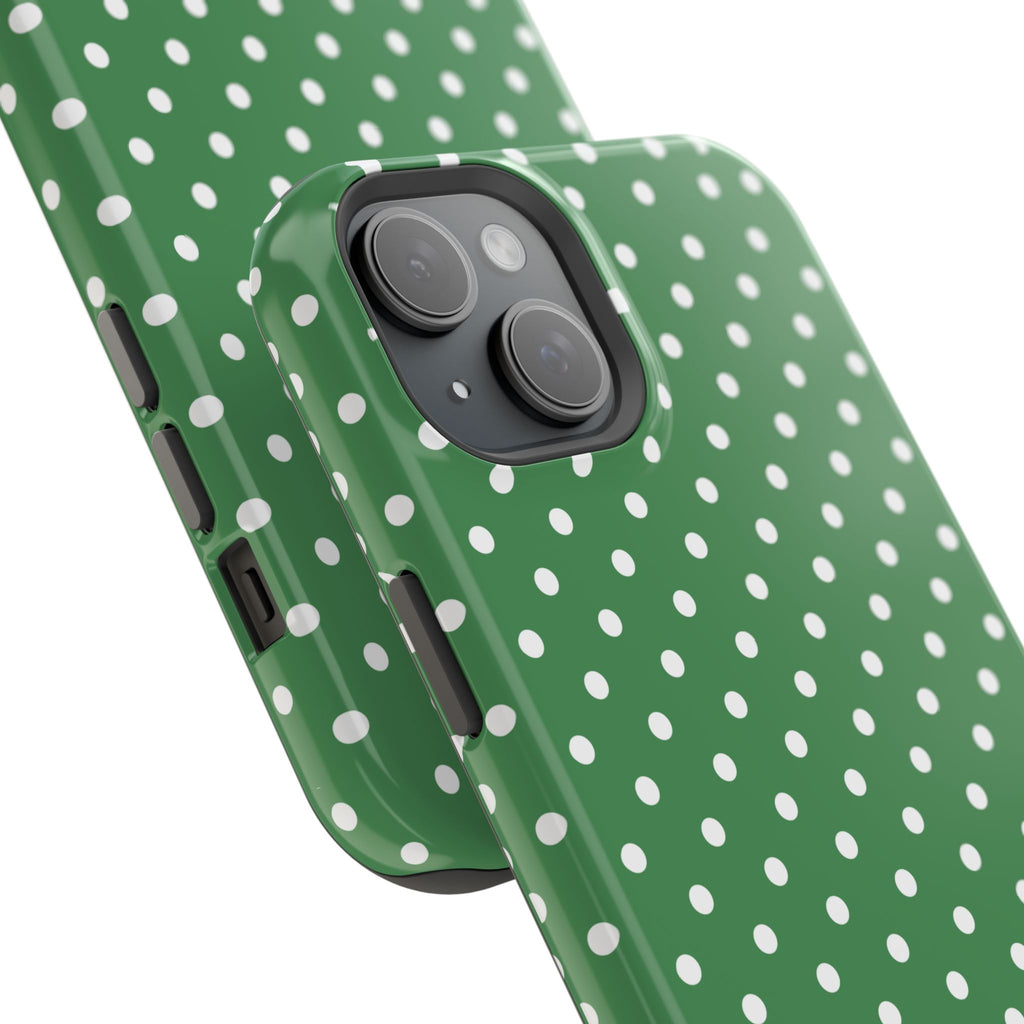 Green Polka Dot iPhone Case