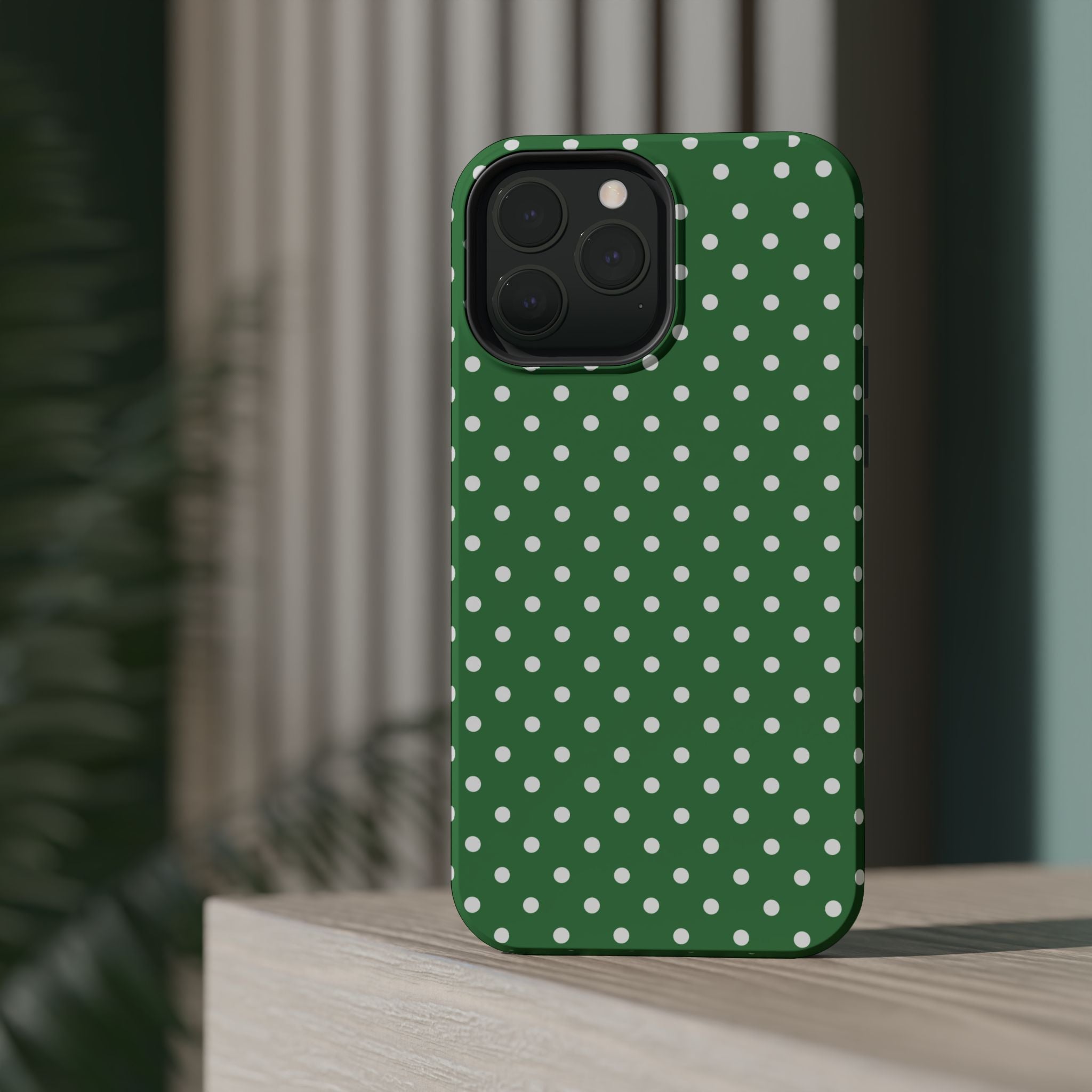 Green Polka Dot iPhone Case