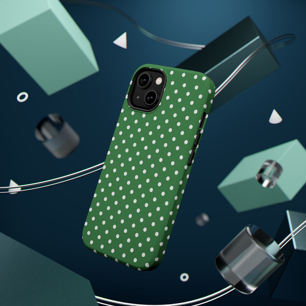 Green Polka Dot iPhone Case