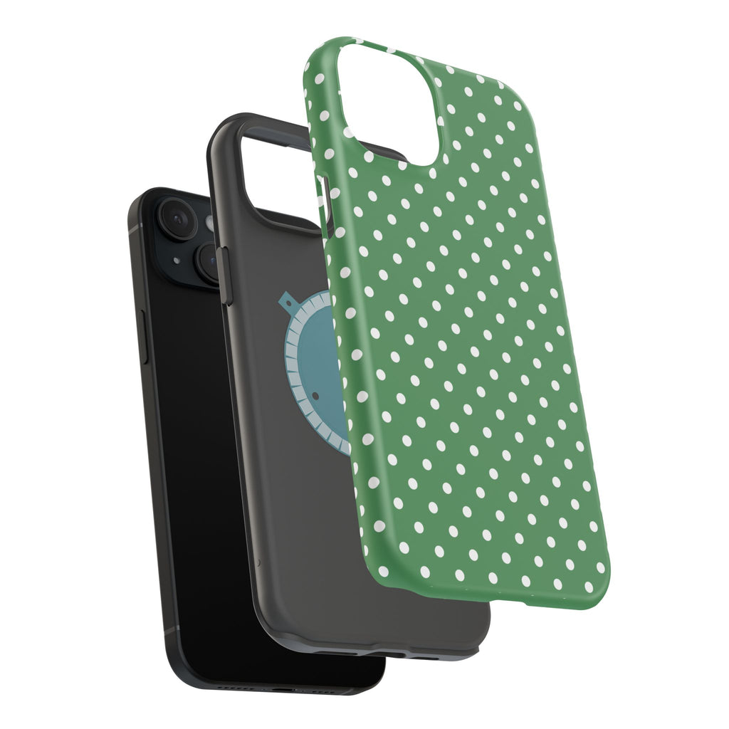 Green Polka Dot iPhone Case