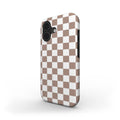 iPhone case with striped design on a white background