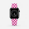 Hot Pink Check Apple Watch Band