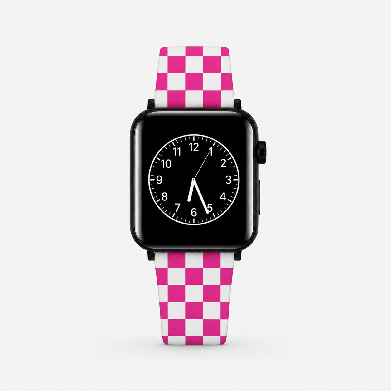 Hot Pink Check Apple Watch Band