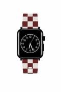 Cherry Check Apple Watch Band